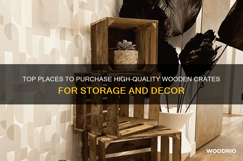 where to buy a wooden crate