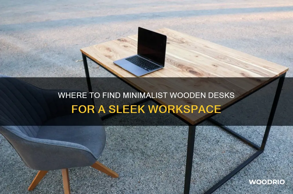 where to buy a wooden desk minimal
