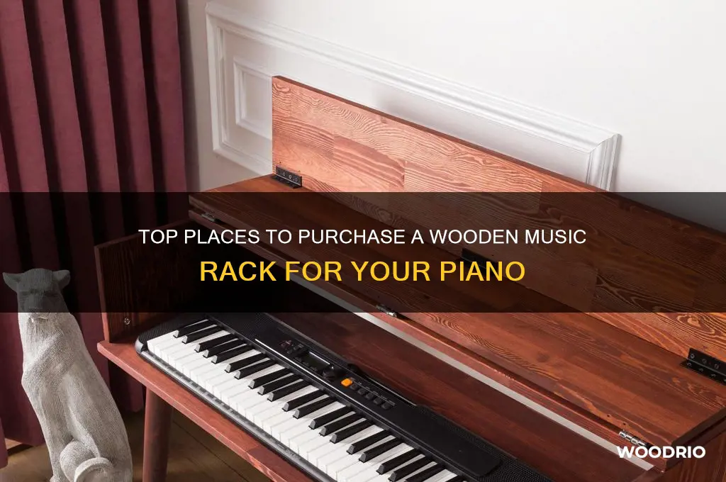 where to buy a wooden music rack for a piano