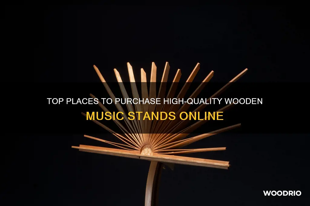 where to buy a wooden music stand