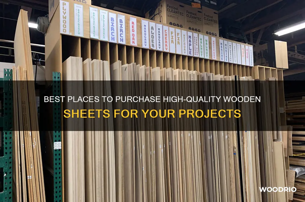 where to buy a wooden sheet