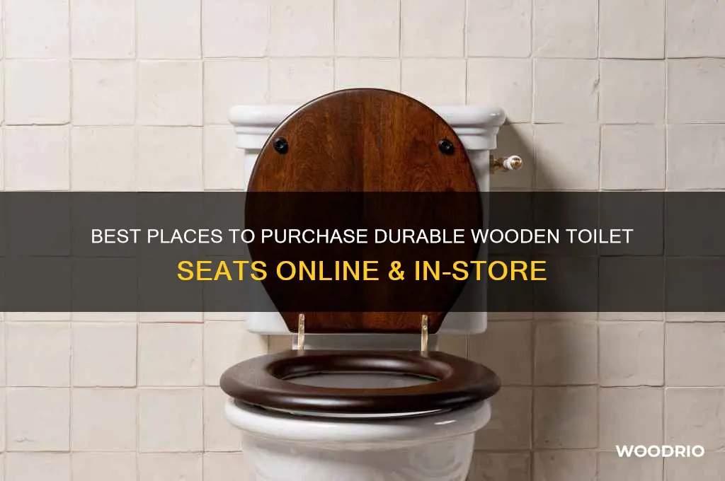 where to buy a wooden toilet seat