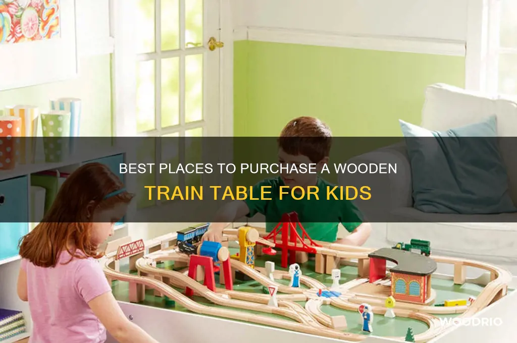 where to buy a wooden train table