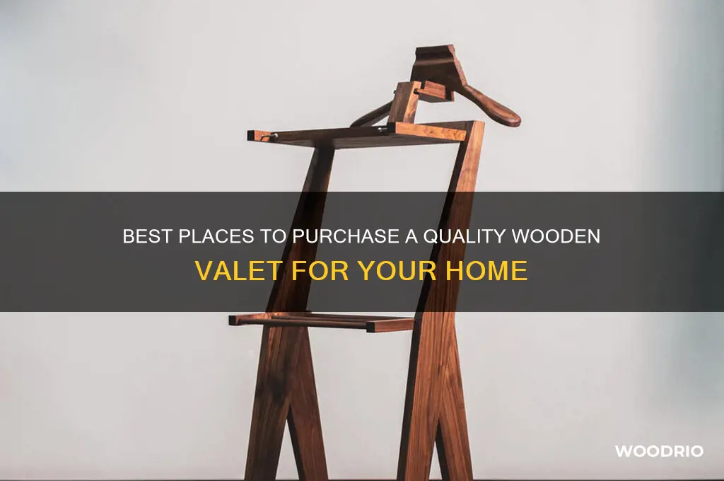 where to buy a wooden valet