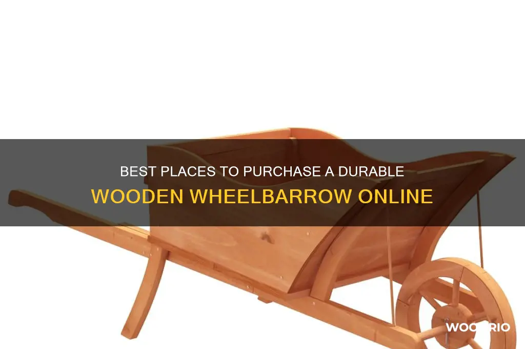 where to buy a wooden wheelbarrow