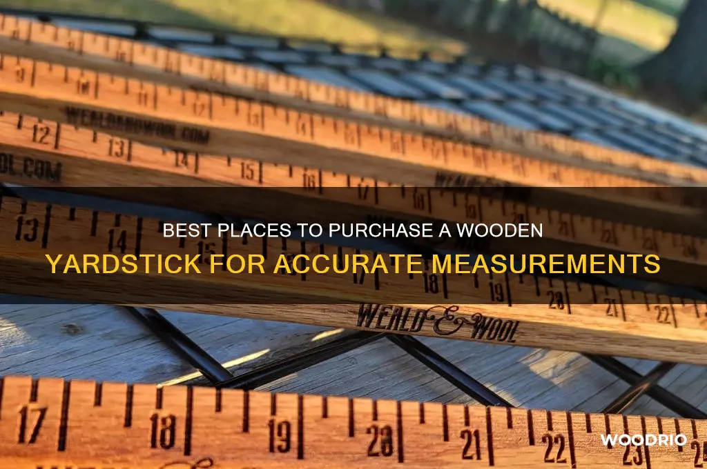 where to buy a wooden yardstick