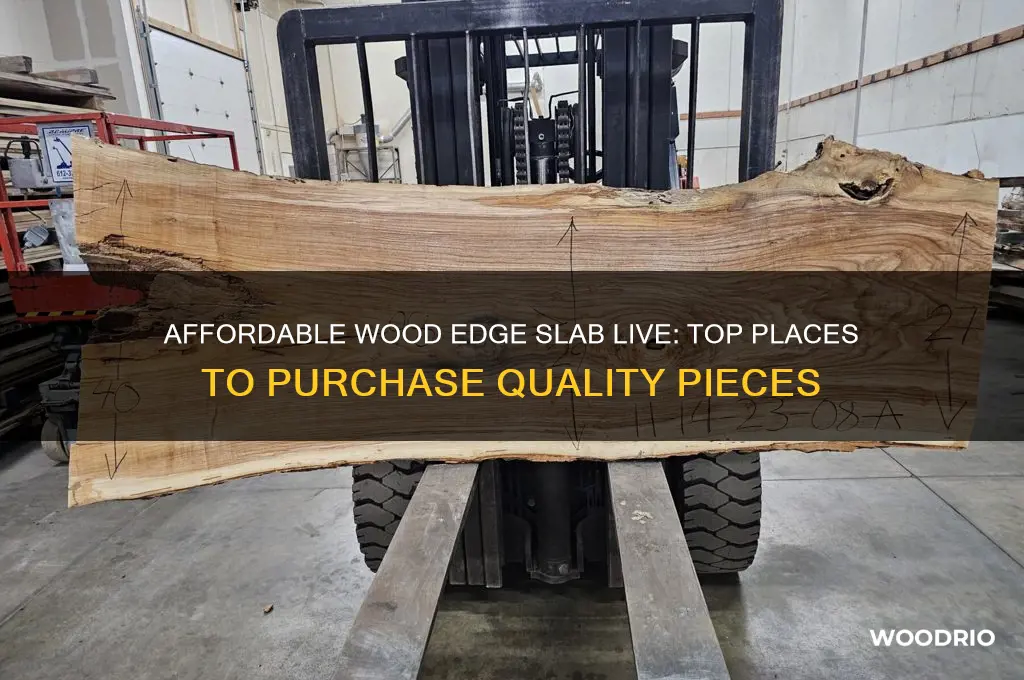 where to buy affordable wood edge slab live