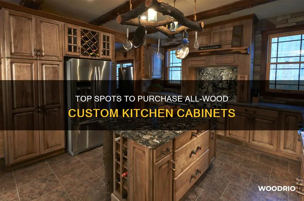 where to buy all wood coustom kitchen cabinets