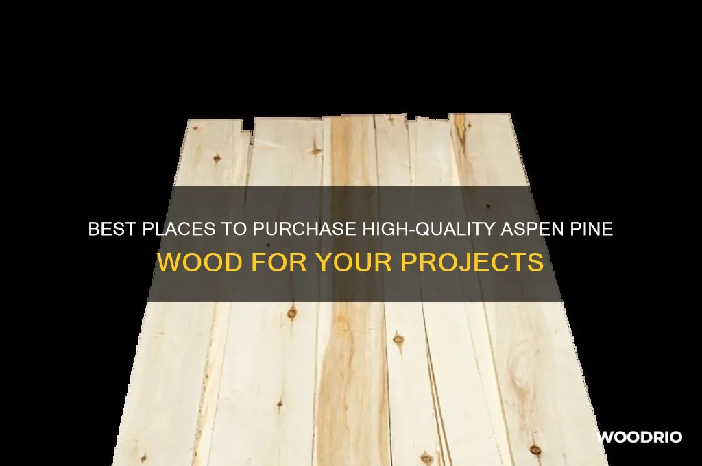 where to buy aspen pine wood