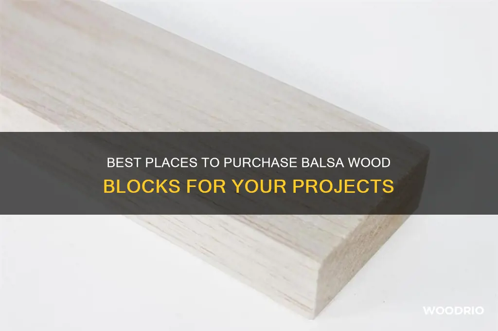 where to buy balsa wood block