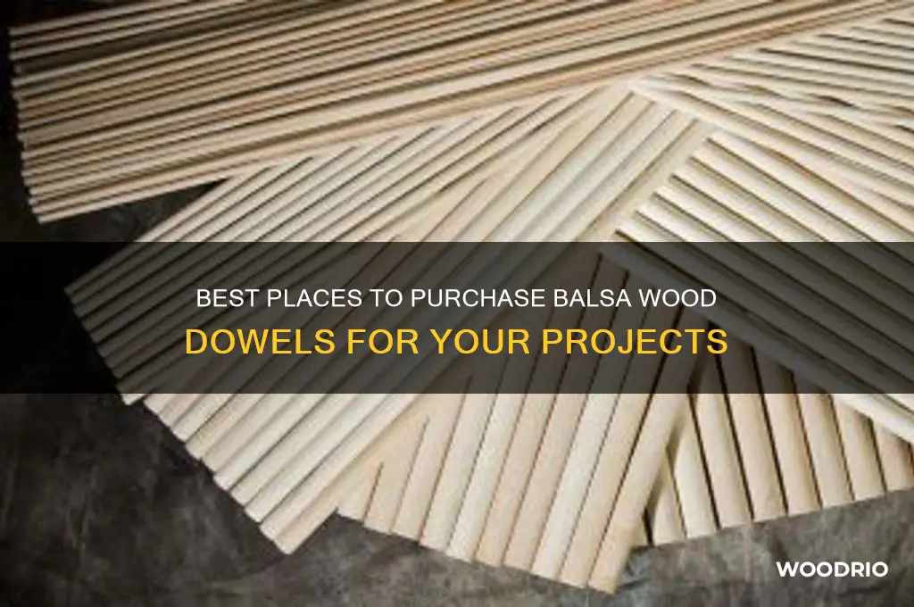 where to buy balsa wood dowels