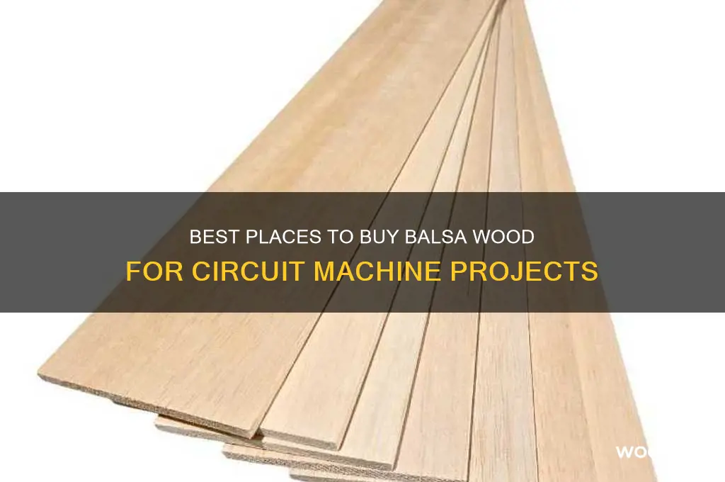 where to buy balsa wood for cricuit machines