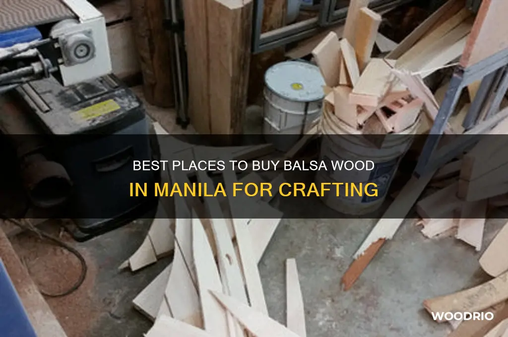 where to buy balsa wood in manila