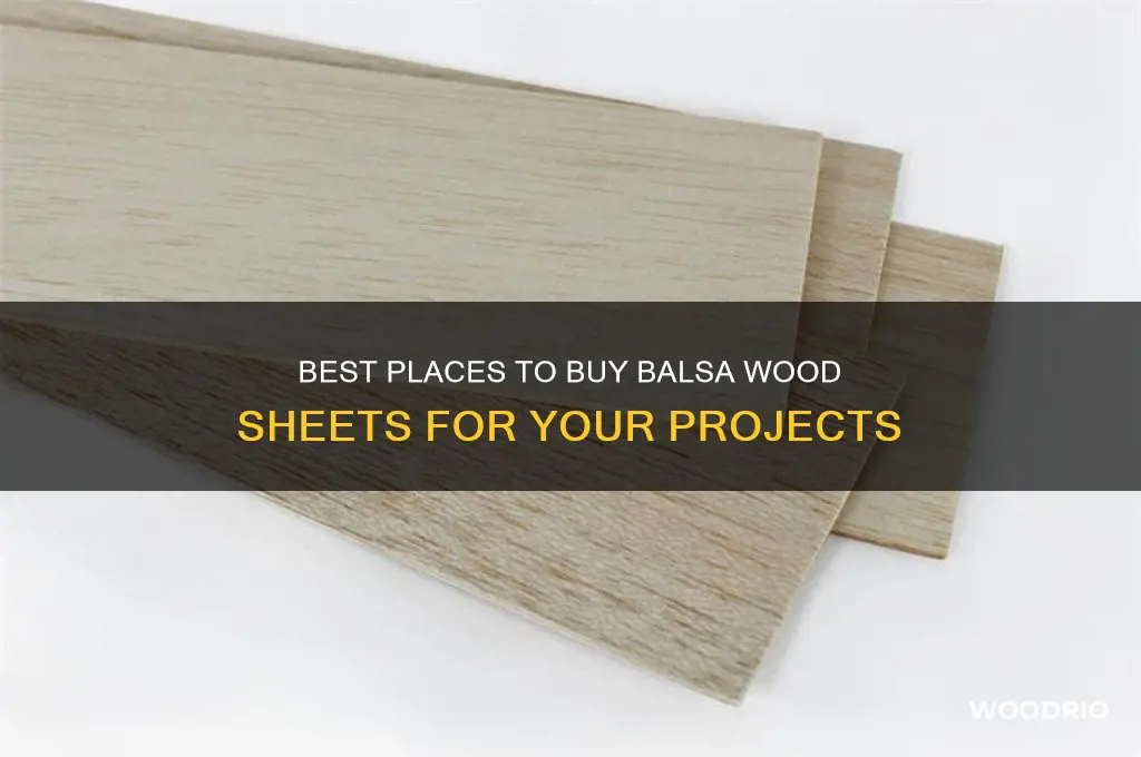 where to buy balsa wood sheets