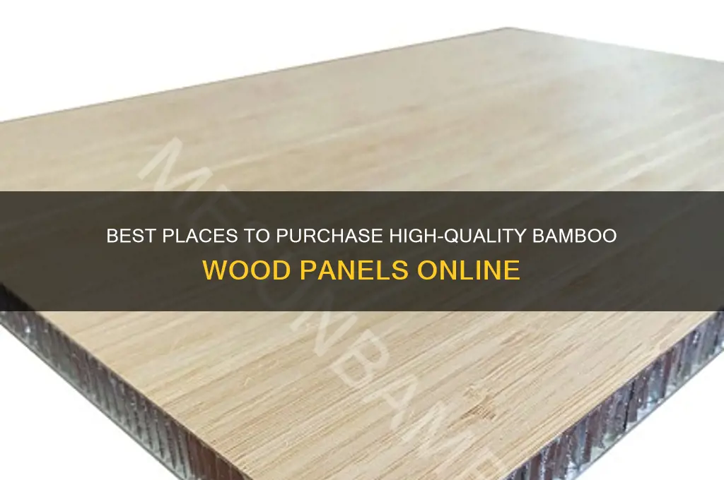 where to buy bamboo wood panels