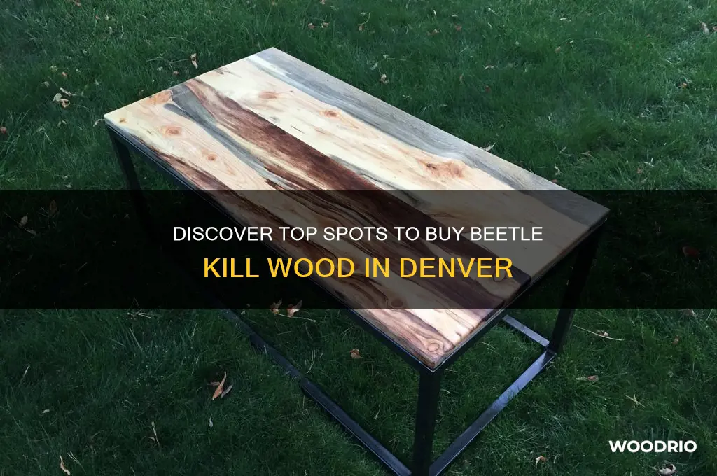 where to buy beetle kill wood in denver