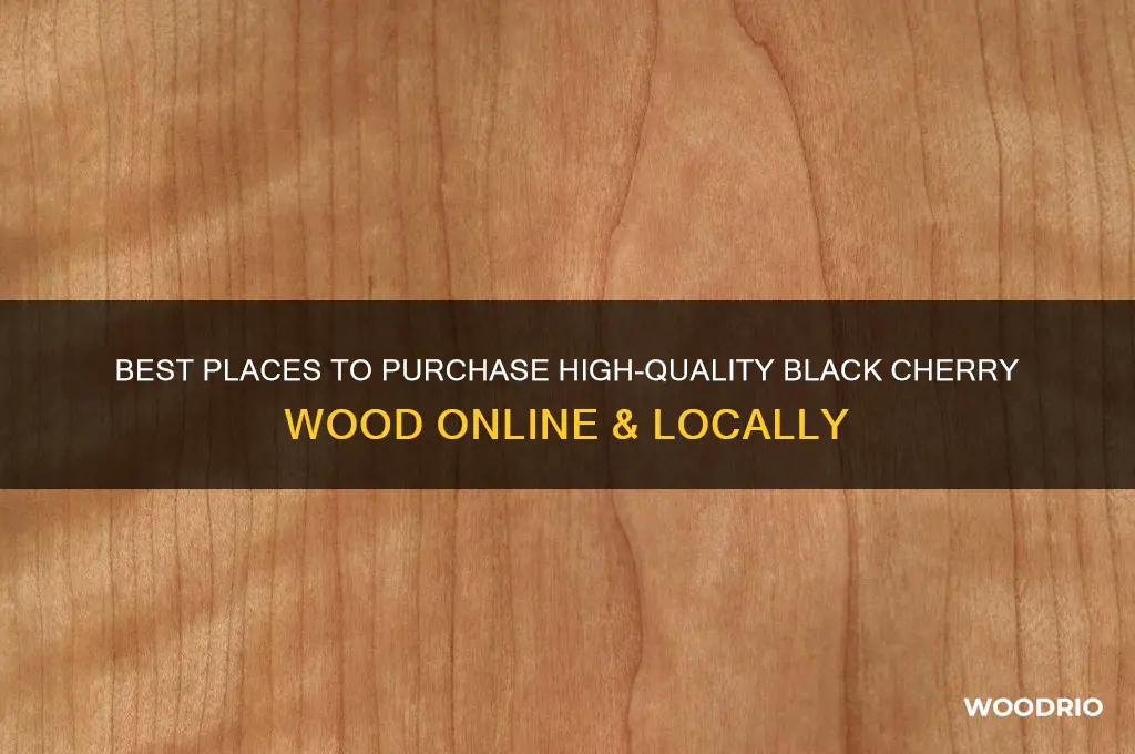 where to buy black cherry wood