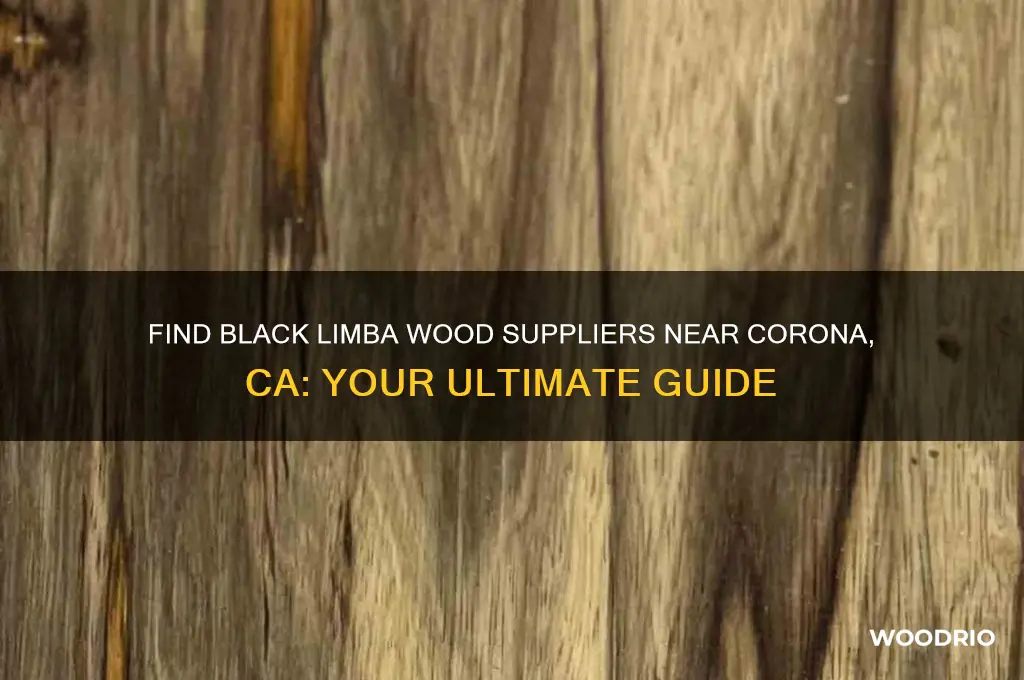 where to buy black limba wood near corona ca