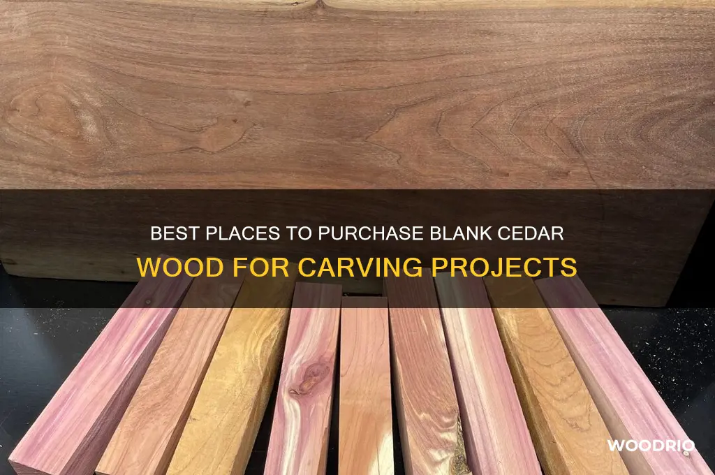 where to buy blank cedar wood for carving