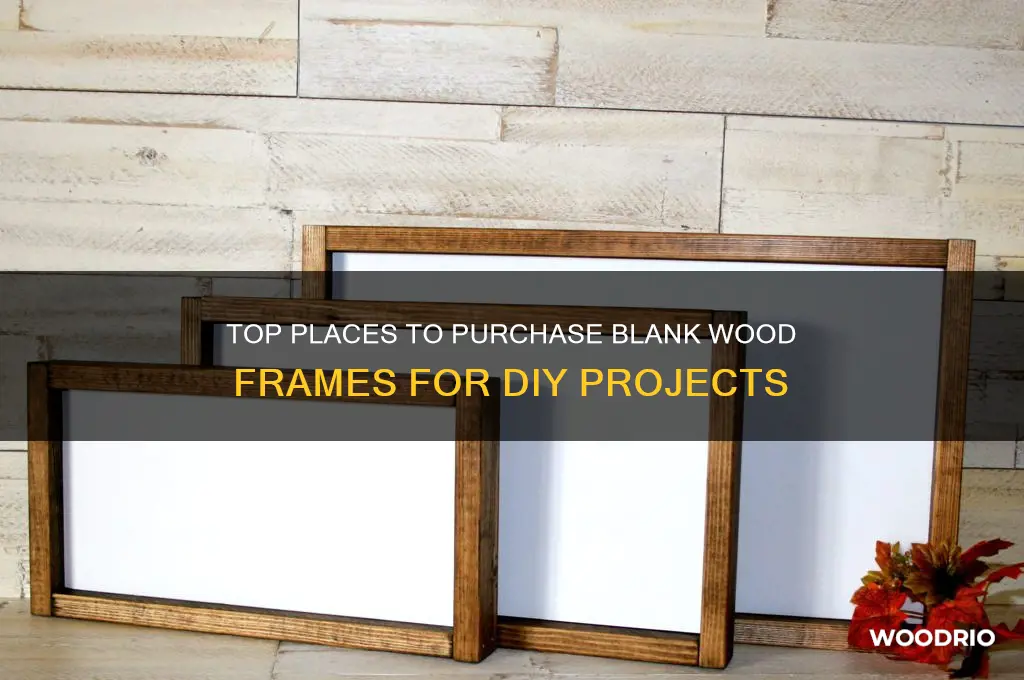 where to buy blank wood frame
