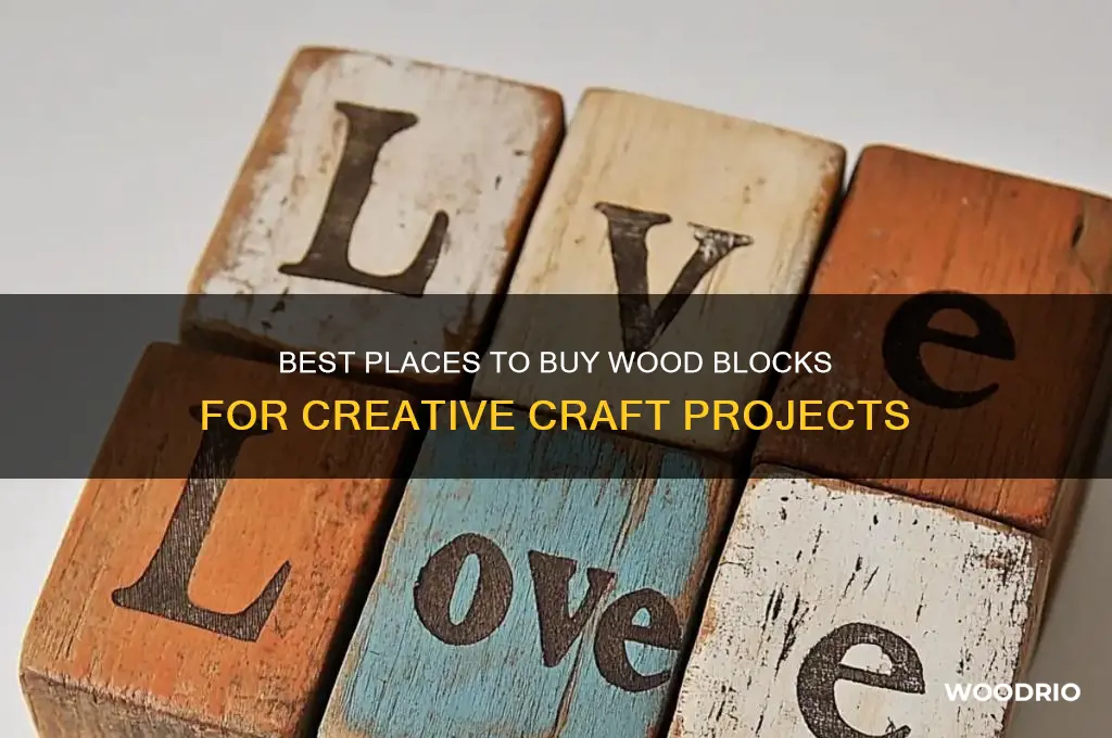 where to buy blocks of wood for crafts