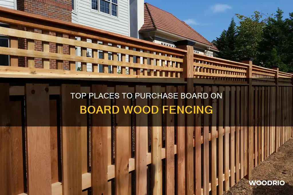 where to buy board on board wood fence