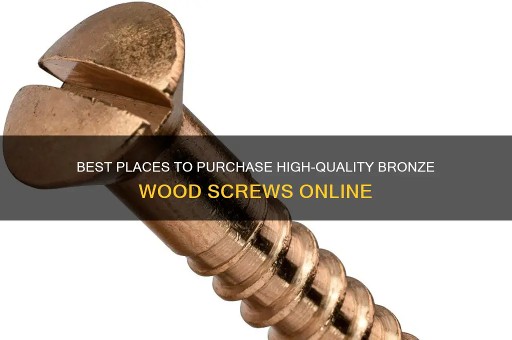 where to buy bronze wood screws