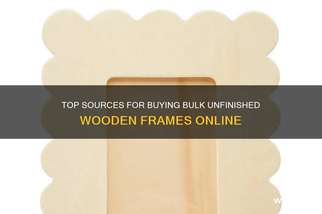 where to buy bulk unfinished wooden frames
