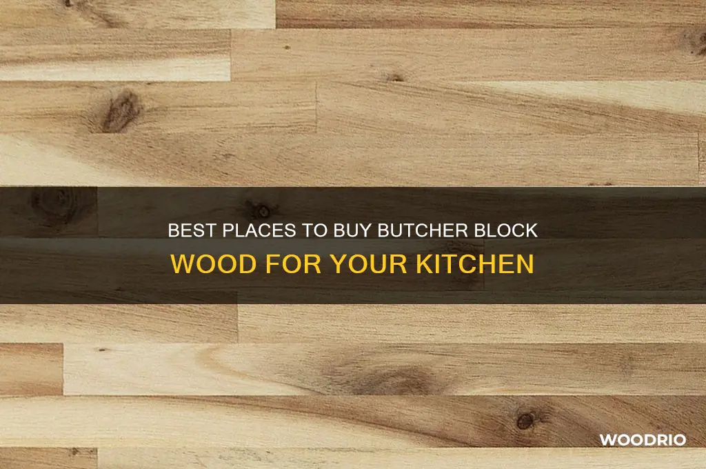 where to buy butcher block wood
