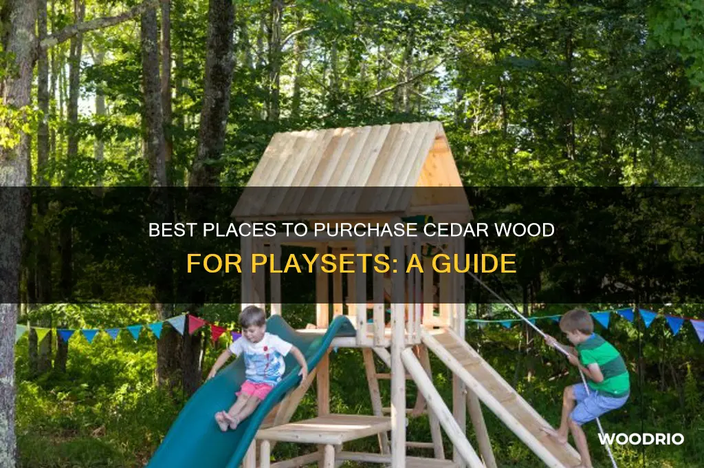 where to buy cedar playset wood