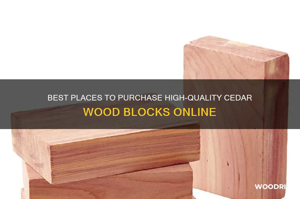 where to buy cedar wood blocks