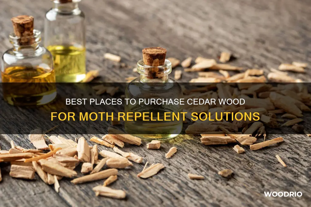where to buy cedar wood for moths