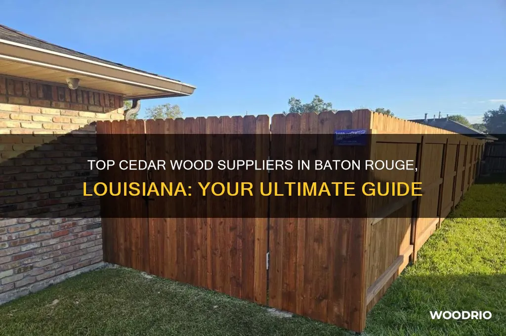 where to buy cedar wood in baton rouge louisiana