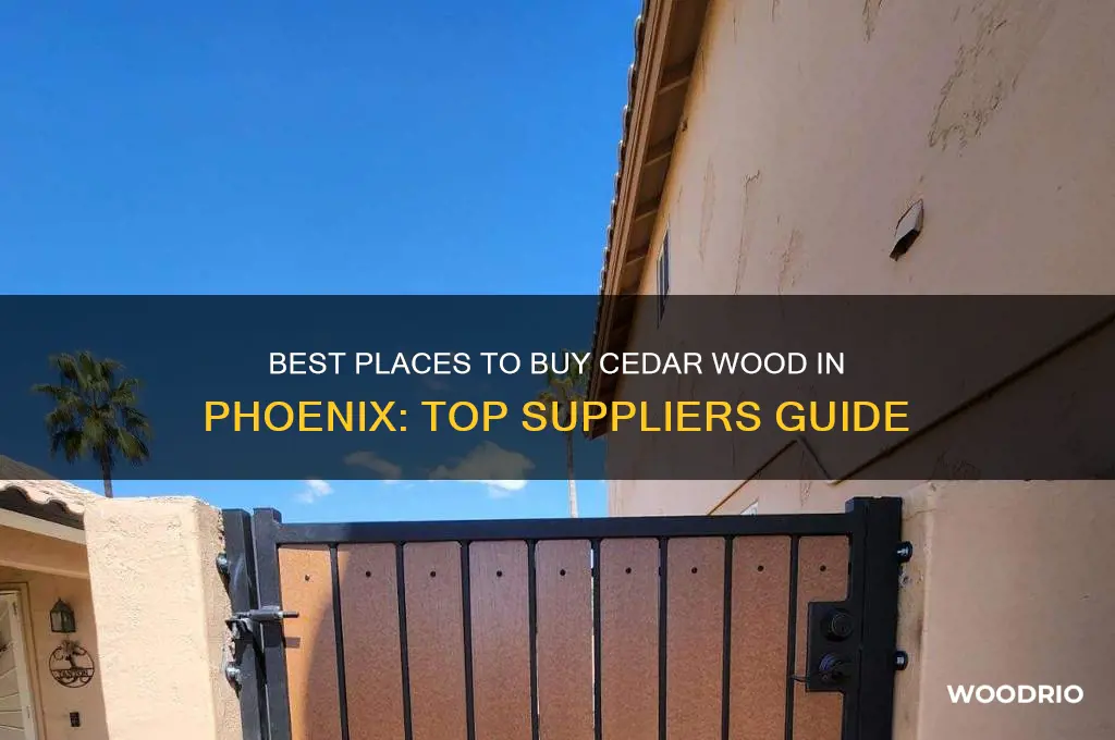 where to buy cedar wood in phoenix