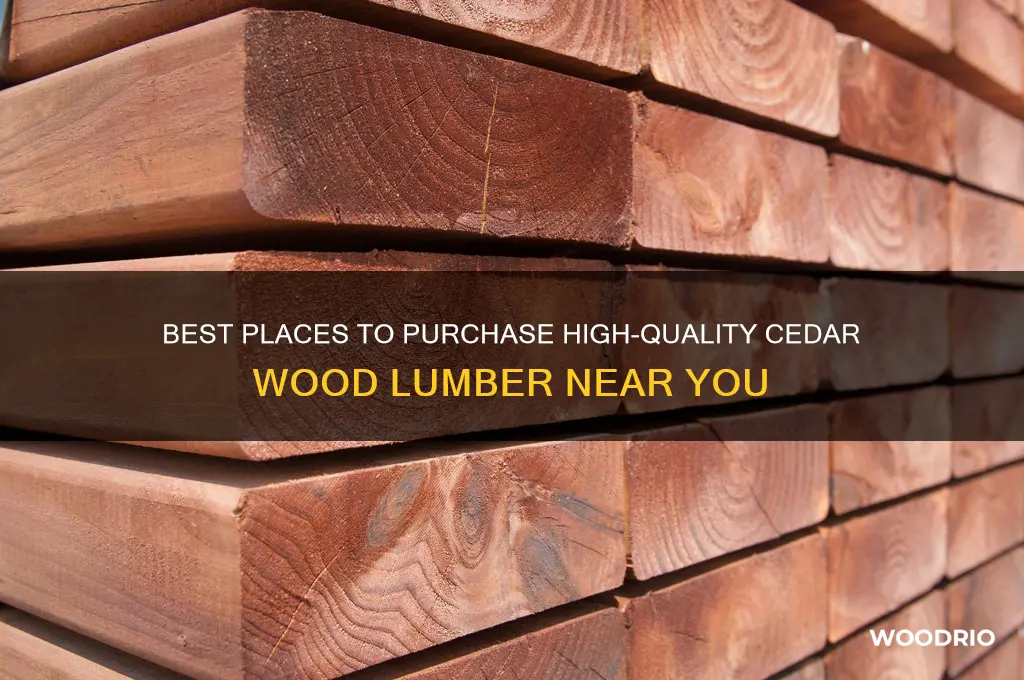 where to buy cedar wood lumber