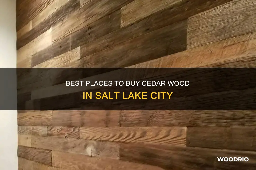 where to buy cedar wood salt lake city