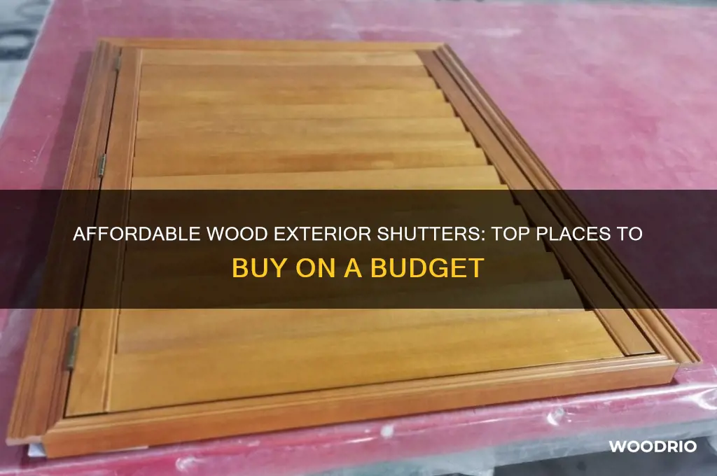 where to buy cheap wood exterior shutters