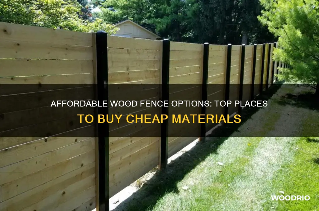 where to buy cheap wood fence