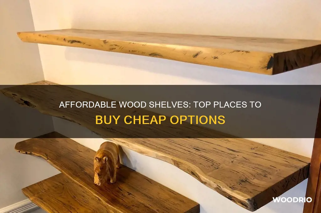 where to buy cheap wood shelf