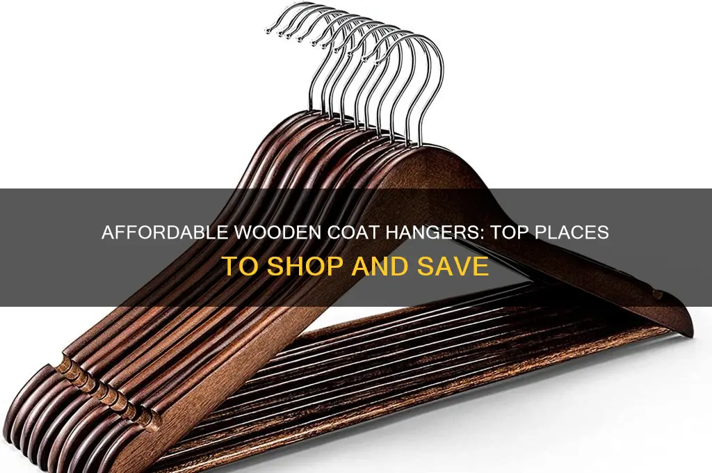 where to buy cheap wooden coat hangers
