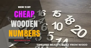 Affordable Wooden Numbers: Top Places to Shop and Save