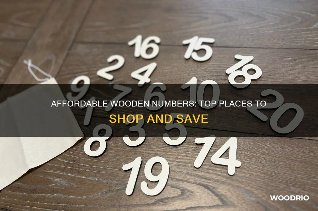 where to buy cheap wooden numbers