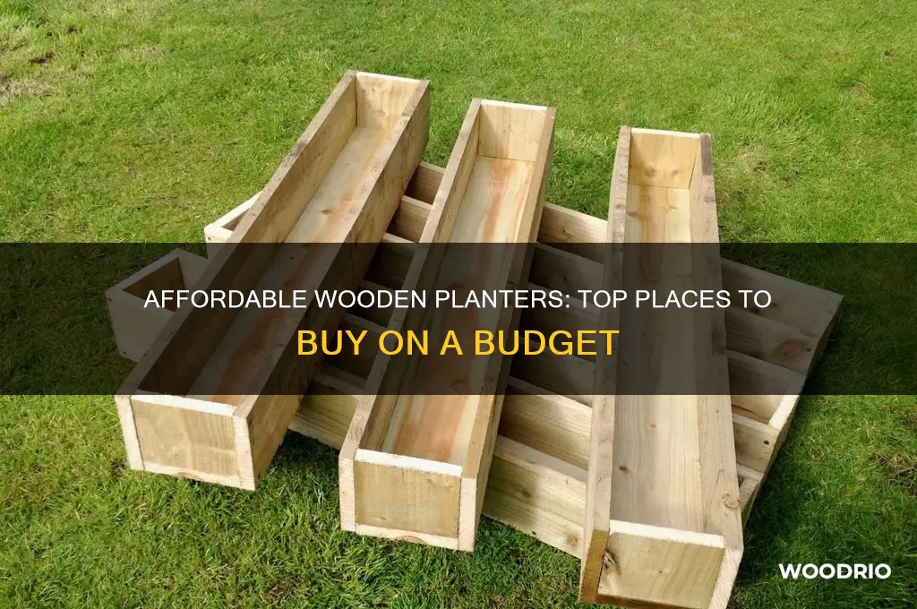 where to buy cheap wooden planters