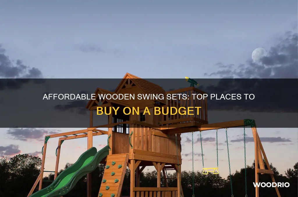 where to buy cheap wooden swing sets