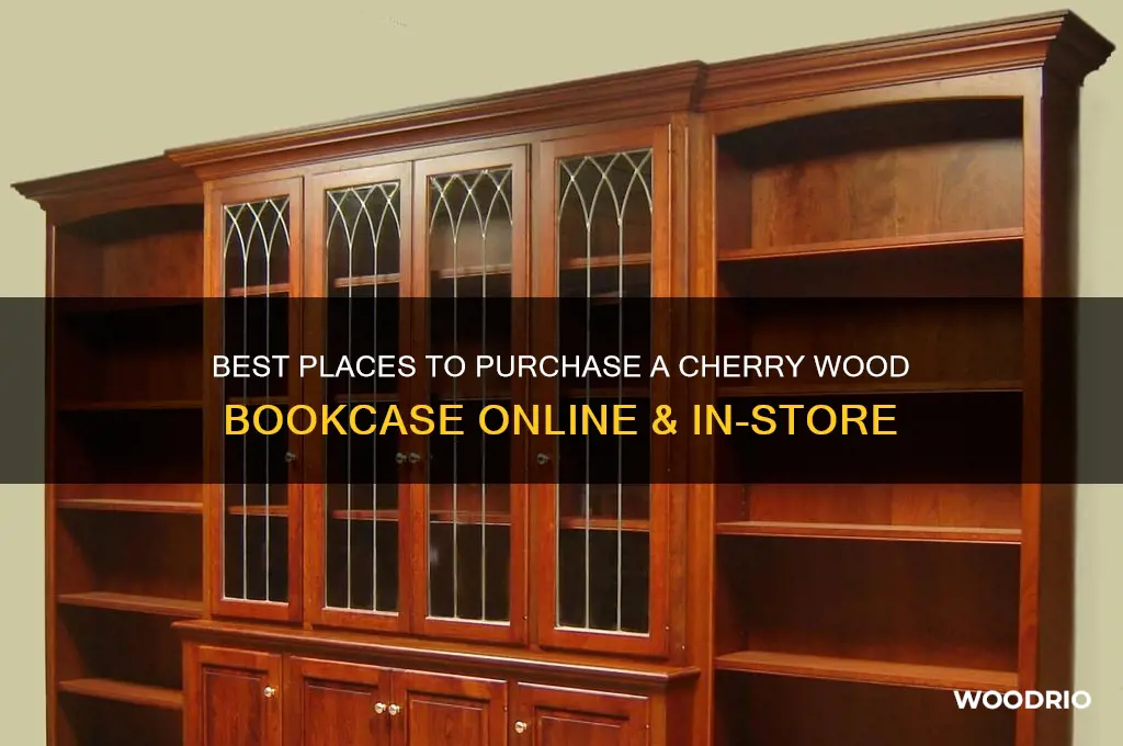 where to buy cherry wood bookcase