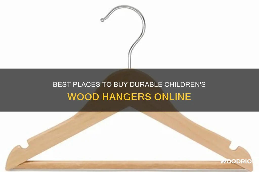 where to buy childrens wood hangers