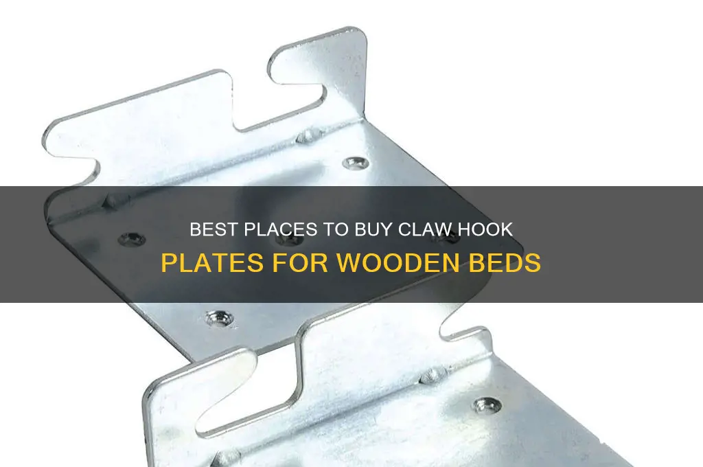 where to buy claw hook plates for wooden beds