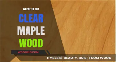 Best Sources to Purchase High-Quality Clear Maple Wood Online & Locally