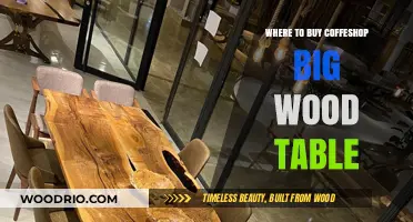 Where to Find the Perfect Coffeeshop Big Wood Table for Sale