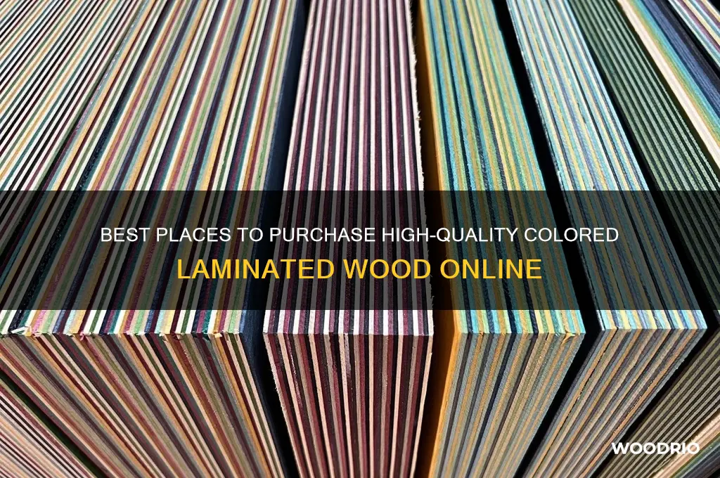where to buy colored laminated wood